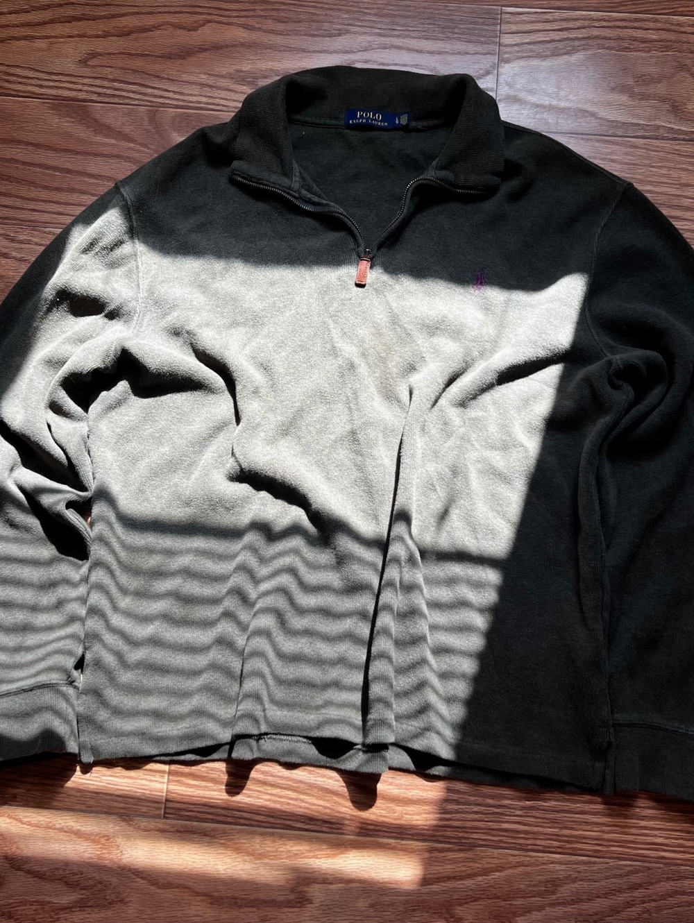 vintage y2k polo ralph lauren half zip fleece pullover streetwear grunge skater